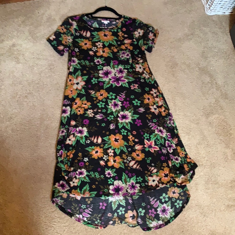 Lularoe XXS Carly high-low t-shirt dress